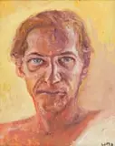 Walter Meyer, Portrait, oil on canvas