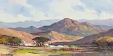 Don (Donald James) Madge, Mountain Landscape with Farmhouse