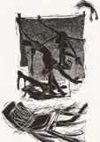Gida Nami (Dance with Me) by Gabisile Nkosi, linocut on paper, offered Sep 2024