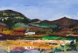Beezy Bailey, Landscape (Riebeek Kasteel), oil on canvas