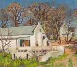 Piet van Heerden, Cape Farm House, oil on canvas laid down on board