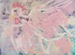 Durant Sihlali, Secrifisal (sic) Chicken, pulp painting