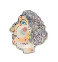 Kevin Collins, The Mother of the Bride, painted and glazed ceramic