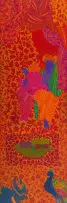 Andrew Verster, Untitled (Figures, Textiles and Deities), oil on canvas