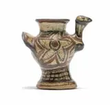 Rorke's Drift, Bird vase with incised decoration, painted and incised reduction stoneware