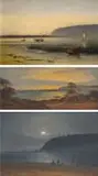 Charles J. Shrubsole, Durban Harbour Views, three, oil on canvas