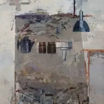 Terence King, Workspace VIII – Funnel, acrylic on canvas