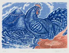 Ian Calder, Ondiri Porcelain, colour screenprint on paper