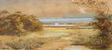 Ethel Sparrow, Cato Creek, Durban, watercolour on paper laid down on board