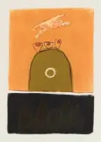 "Mafuri" V by Colbert Mashile, Monotype on paper, sold Aug 2024