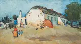 Geoffrey Terence Charlesworth, The Mamre Scene, oil on canvas laid down on board