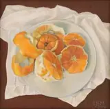 Louisa Eriksen-Miller, Oranges, oil on canvas