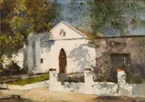 Cape Building by Errol Boyley, oil on board, offered Aug 2024