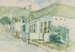 Bransom William Strapp, Graaf Reinet, watercolour on paper