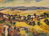 Stefan Ampenberger, Landscape with Cottages