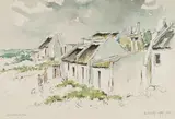 Bransom William Strapp, Arniston, watercolour and charcoal on paper