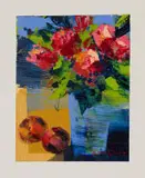 Derric Van Rensburg, Still Life with Roses and Apples
