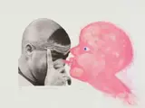 Penny Siopis, Pinky Pinky (Ronaldo), six colour chine collé lithograph on paper