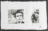 Christiaan Diedericks, Accidental Angel: Family, linocut on handmade paper