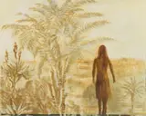 Sue Martin, Walk on the Wild Side IV, oil, chine collé and digital print on paper