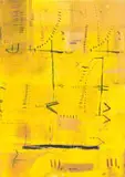 Samson Mnisi, Untitled (Yellow Abstract)