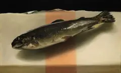 Albert Redelinghuys, Trout, oil on canvas