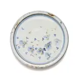 Tim Morris, Charger with floral motif in blue and brown