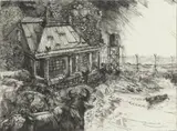 Diane Victor, Down on The Farm, Disasters of Peace Series, etching on paper