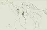 Walter Battiss, Nude, etching on paper