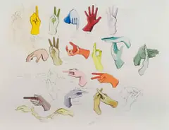 Susan Woolf, Taxi Hand Signs, digital print on paper