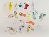 Susan Woolf, Taxi Hand Signs, digital print on paper