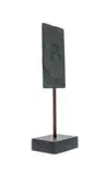 Hannes Harrs, Abstract Bronze Form, bronze, on a wooden base