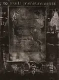 Sue Williamson, According to Skull Measurements, etched linoprint on paper