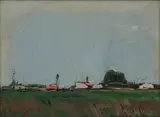 Pieter Wenning, Wonderboom, Pretoria, oil on canvas mounted on board