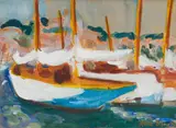 Alice Elahi, Boats in a Harbour