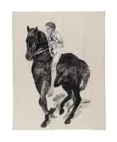 Diane Victor, Trojan (Bareback), mohair tapestry