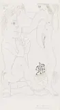 Pablo Picasso, Faune et Bacchane avec Combat de Faunes, from Series 347 (B.1557; Ba.1573 Bb1), 1969, etching on paper