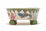 Dish with mermaids and fish motif by Ardmore Ceramic Studio, hand-painted and glazed ceramic, sold Jul 2024
