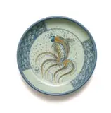 Charger with abstract octopus motif by David Schlapobersky and Felicity Potter, hand-painted and glazed ceramic, sold Jul 2024