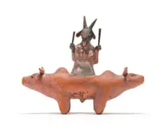 Clive Sithole, Impongo, painted ceramic