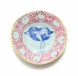 Plate with bird motif by Hylton Nel, painted and glazed ceramic, sold Jul 2024