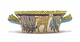 Ardmore Ceramic Studio, Dish with handles and giraffe motif