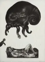 Float by Diane Victor, etching and embossing on paper, sold Jul 2024