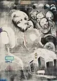 Nelson Makamo, My City Visions, monotype and mixed media on paper