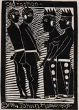 John Muafangejo, Old Fashion, linocut on paper