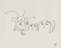 John Lennon, The Family, lithograph on paper