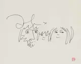 John Lennon, The Family, lithograph on paper