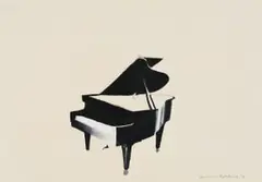 Zolile Phetshane, Piano, acrylic on paper