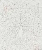 Kim Lieberman, In Universe, etching and thread on paper