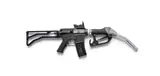 Michael MacGarry, Gas Pump Machine Gun, found objects